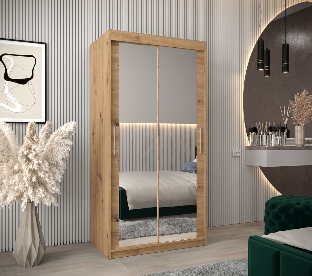 Tokyo III Sliding Door Wardrobe 100cm