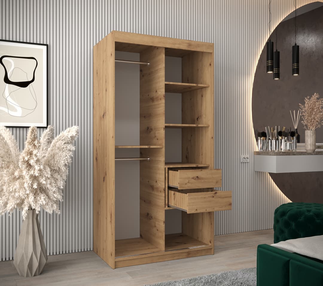 Verona 04 Sliding Door Wardrobe 100cm