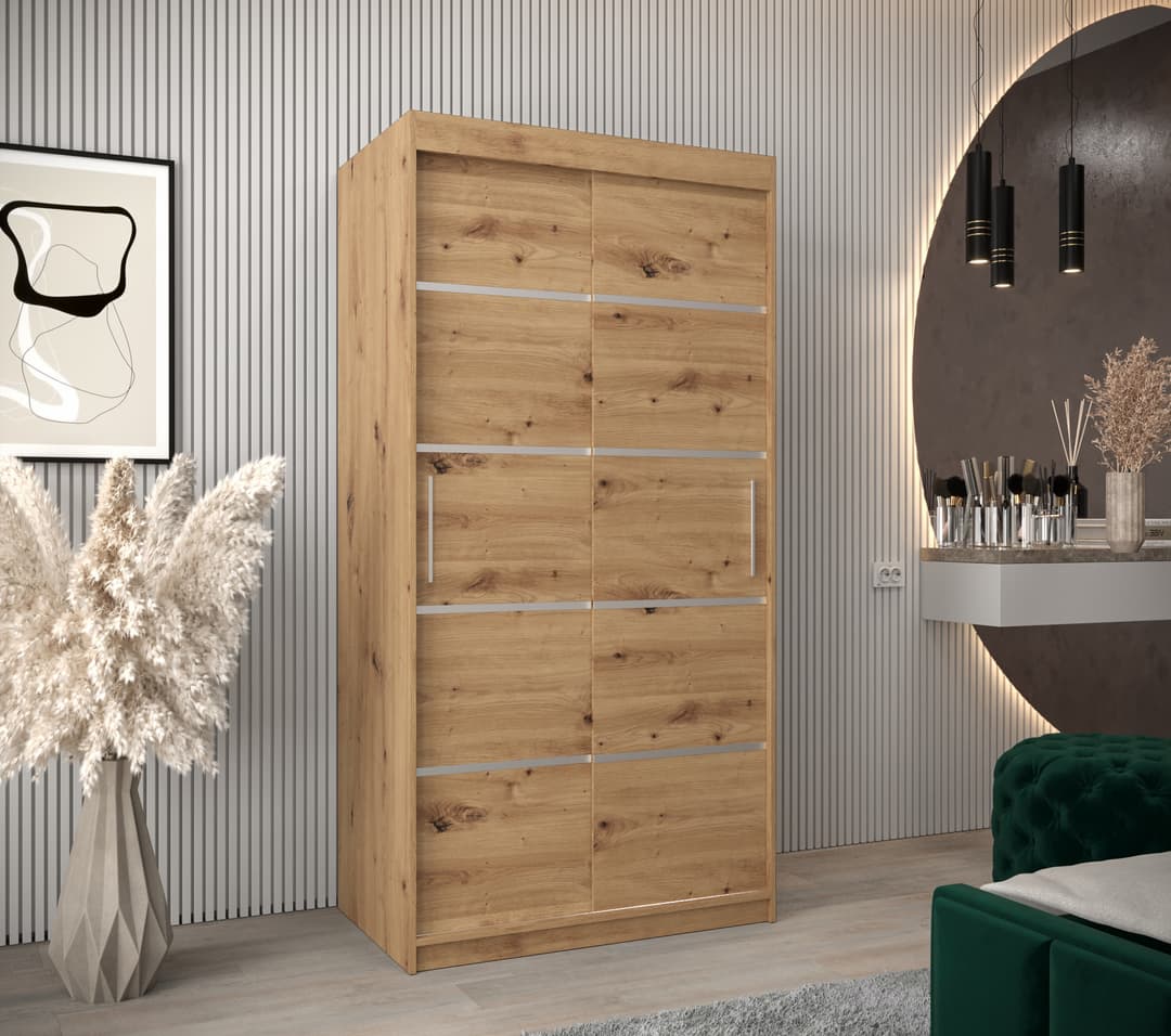 Verona 01 Sliding Door Wardrobe 100cm