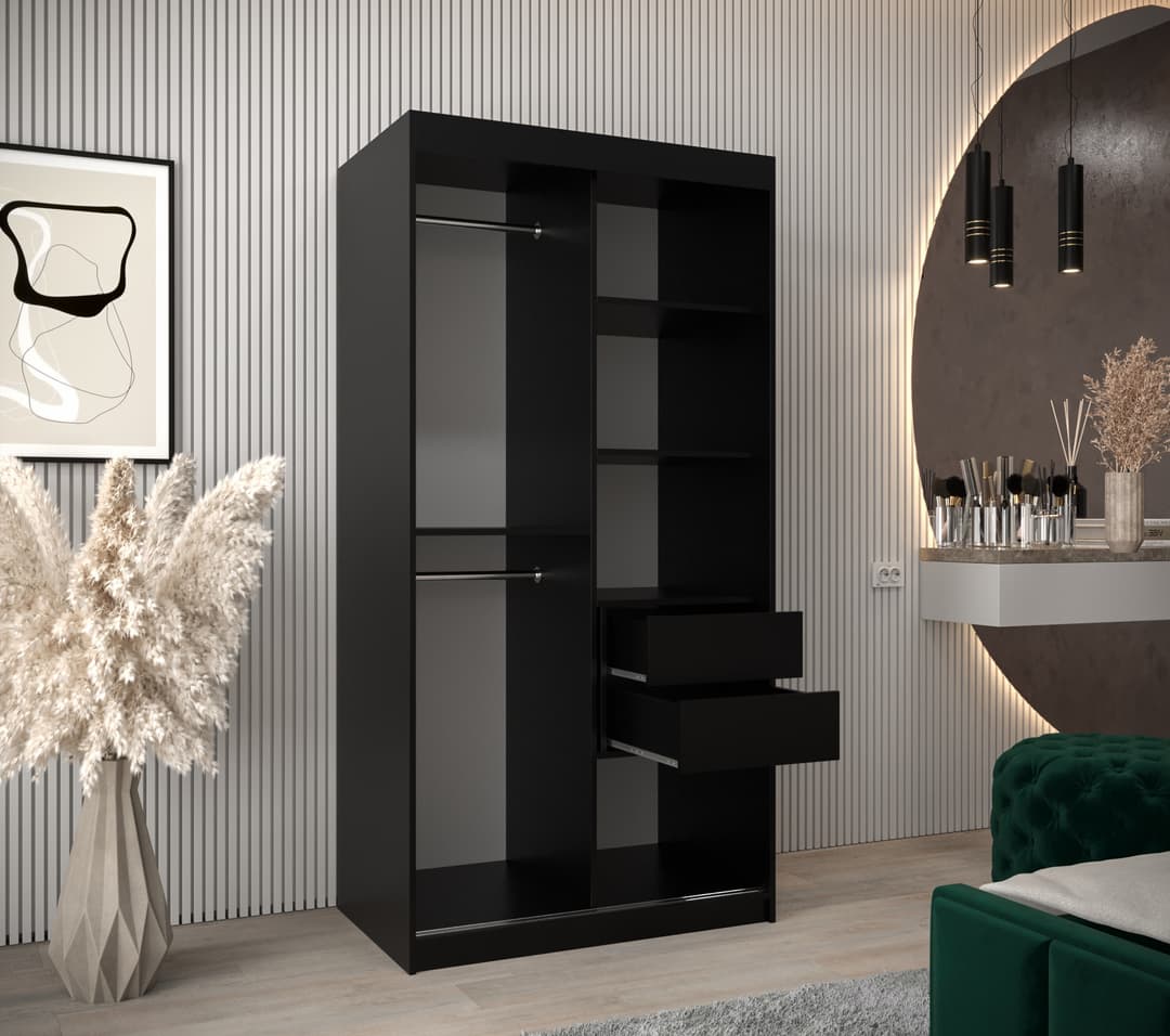 Verona 04 Sliding Door Wardrobe 100cm