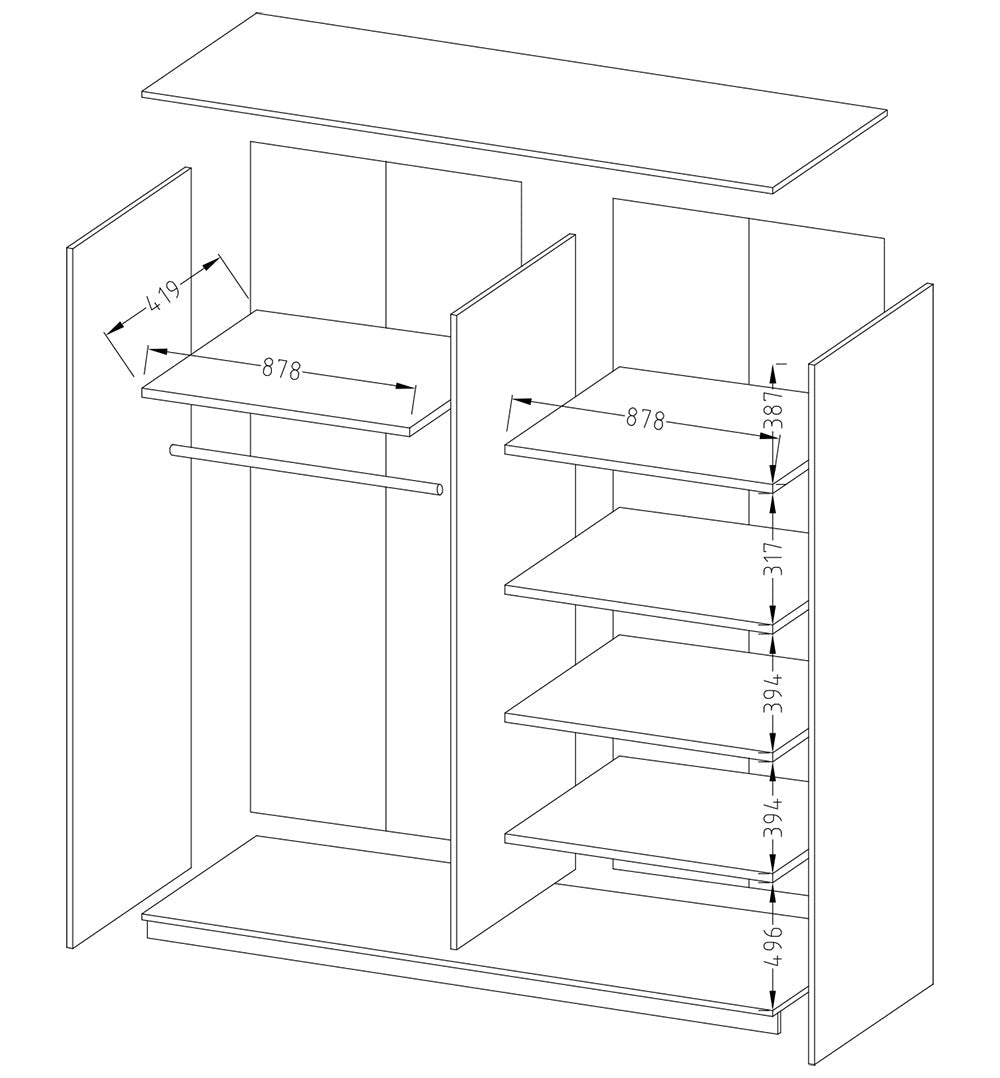 Beta Sliding Door Wardrobe