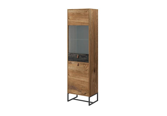 Dark Tall Display Cabinet