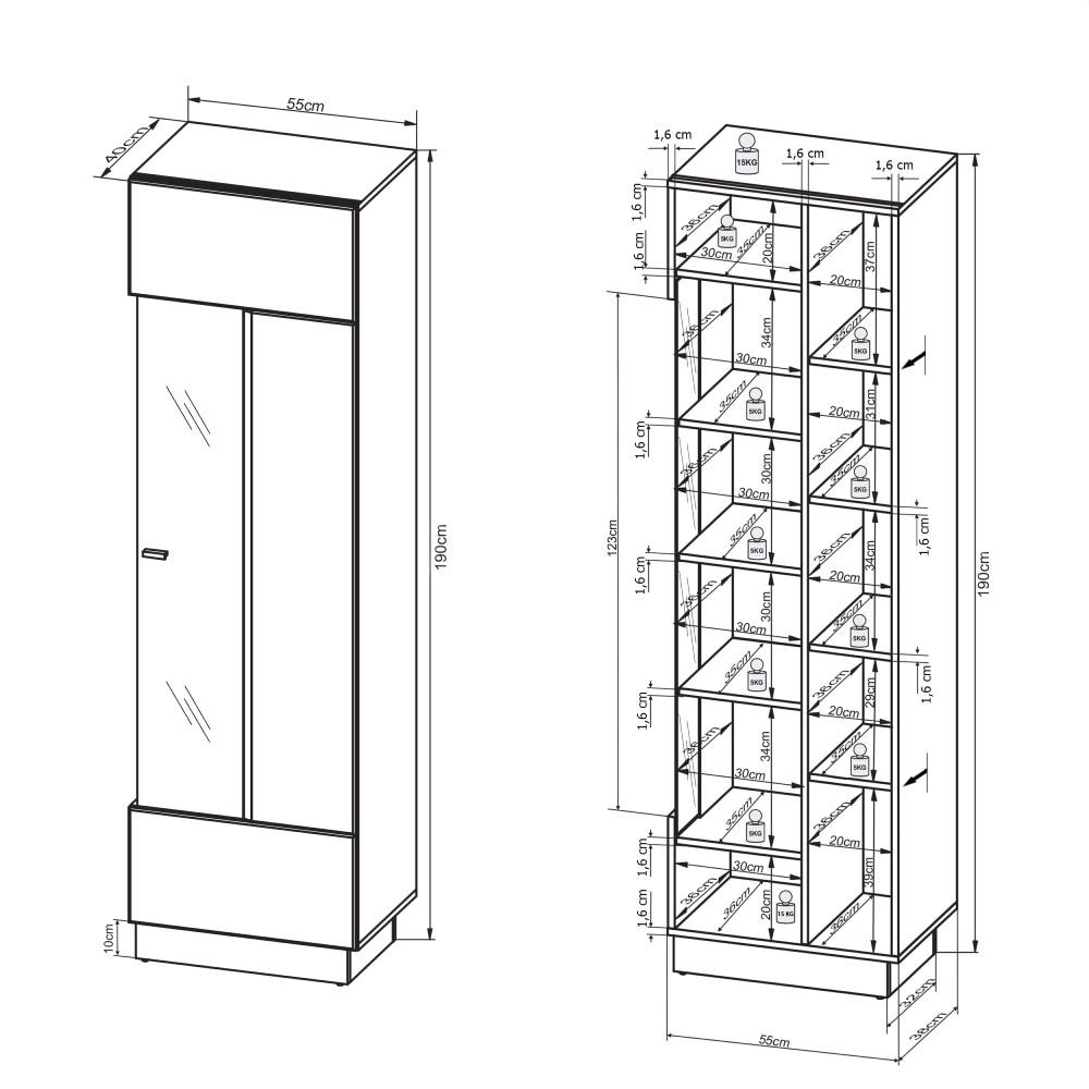 Sensis VAII Wall Entertainment Unit