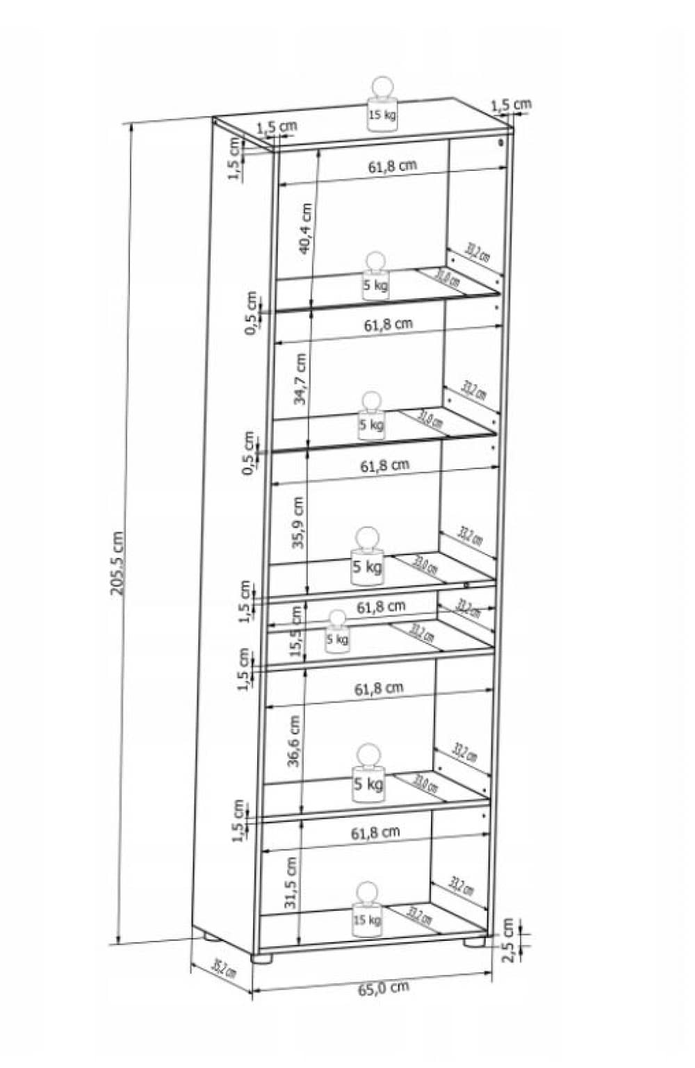 Mosaic 13 Tall Display Cabinet