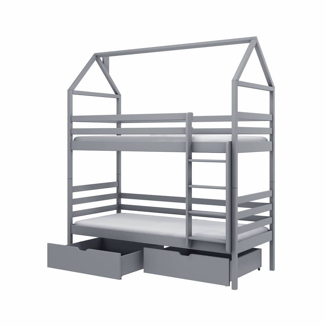 Wooden Bunk Bed Alex With Storage