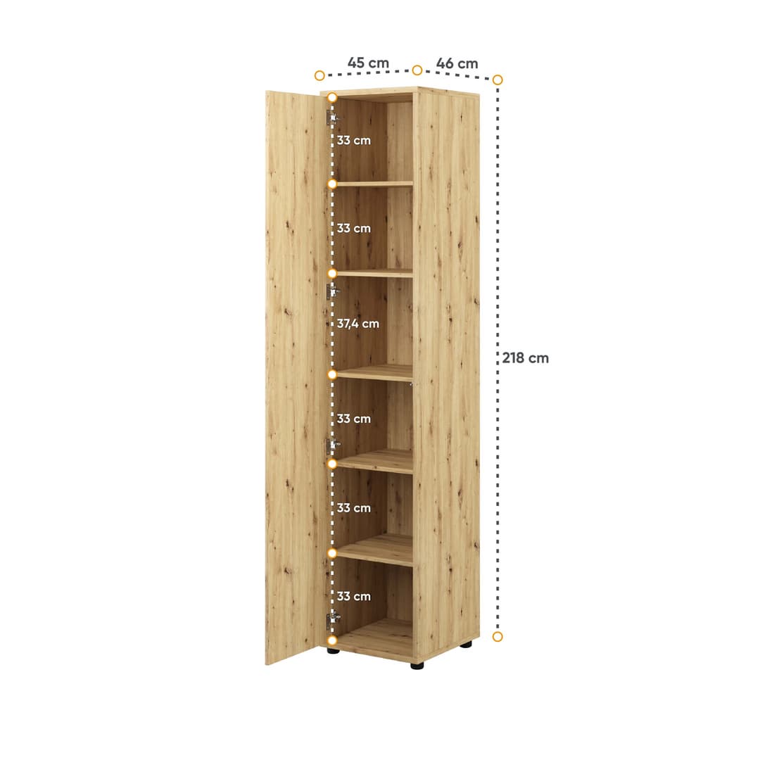 Bed Concept BC-21 Tall Storage Cabinet 45cm