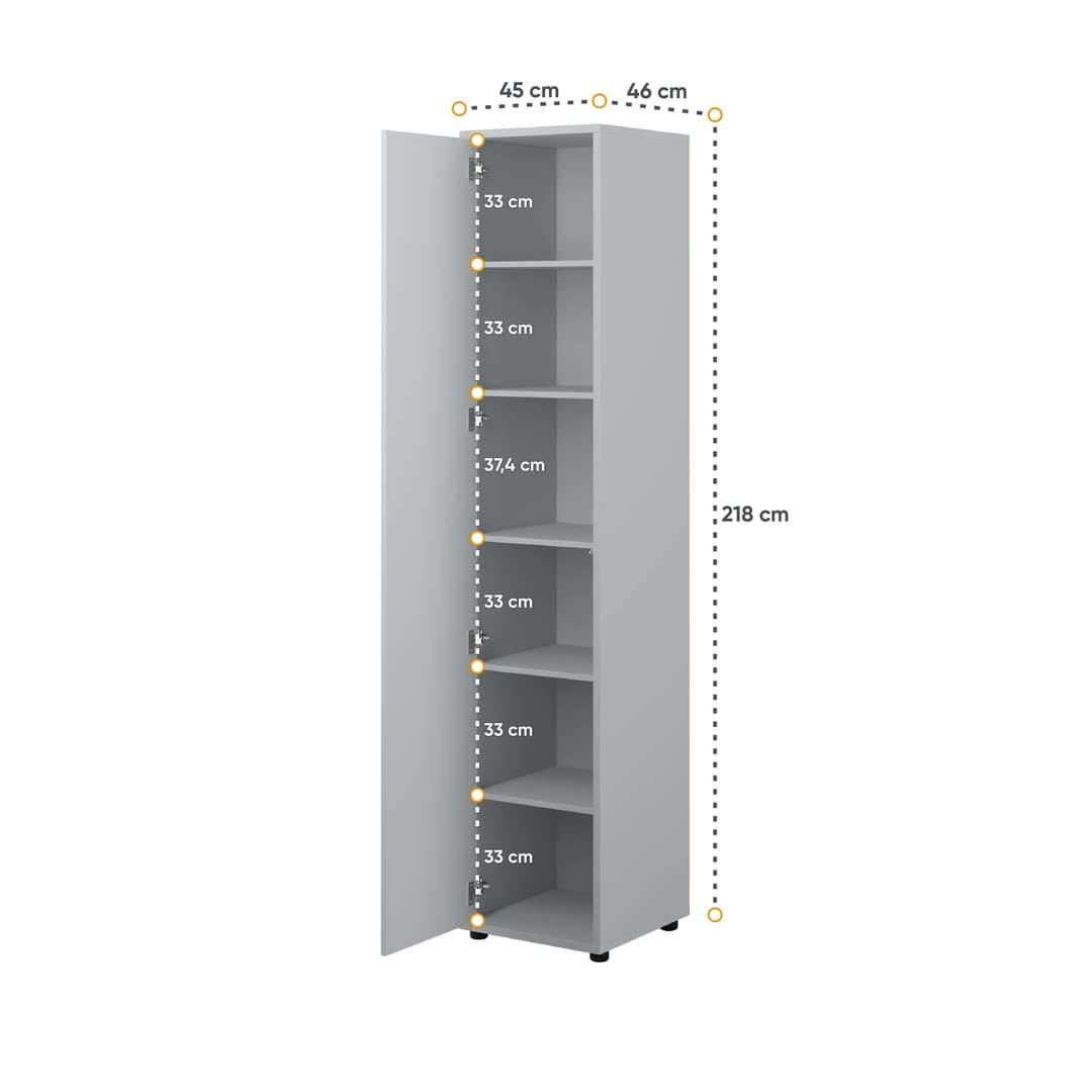 Bed Concept BC-21 Tall Storage Cabinet 45cm