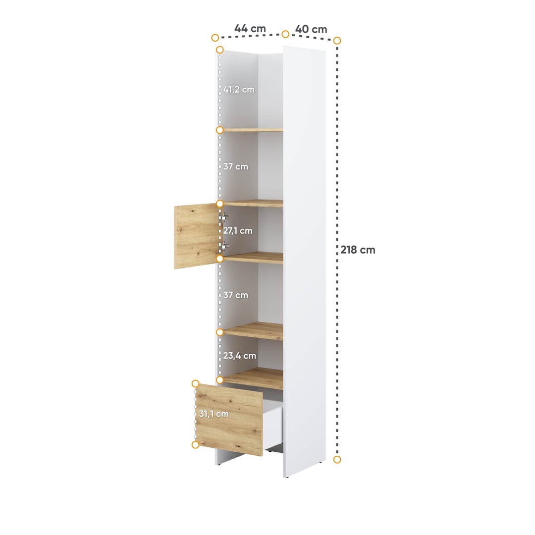 Bed Concept BC-23 Tall Storage Cabinet 44cm