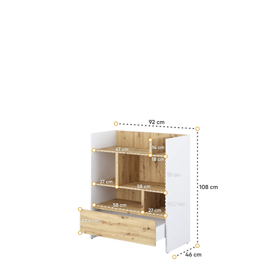 Bed Concept BC-25 Sideboard Cabinet 92cm