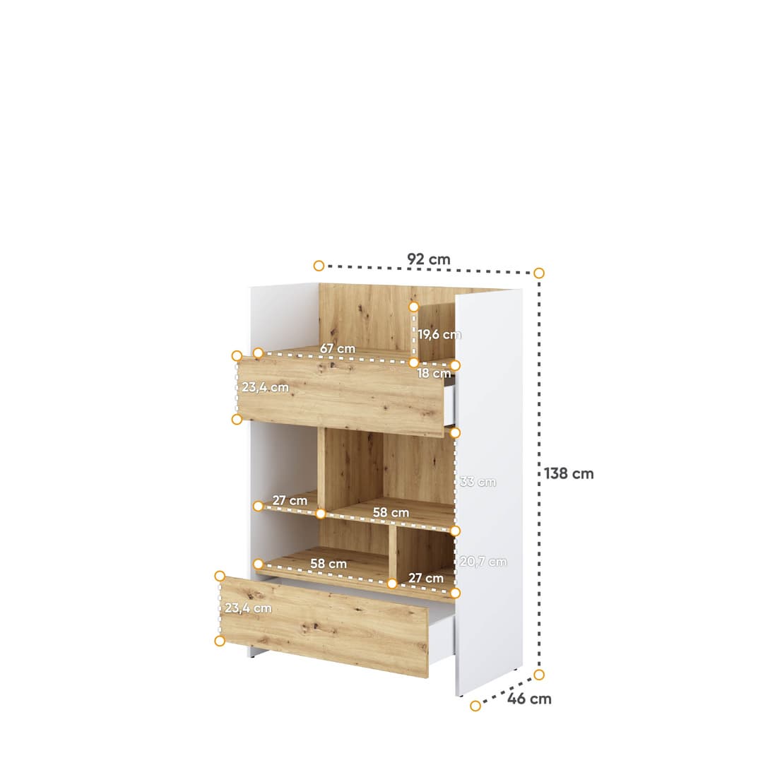 Bed Concept BC-26 Sideboard Cabinet 92cm