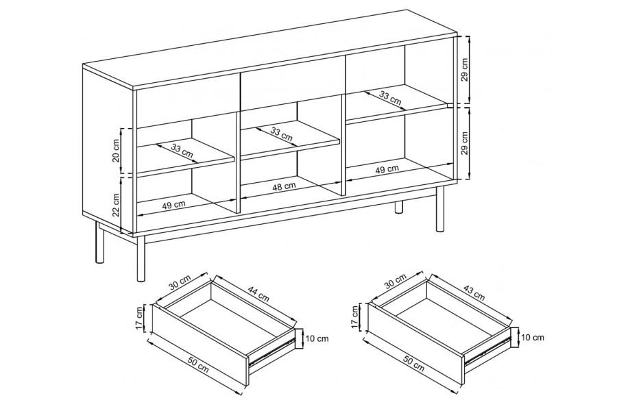 Basic Sideboard Cabinet 154cm