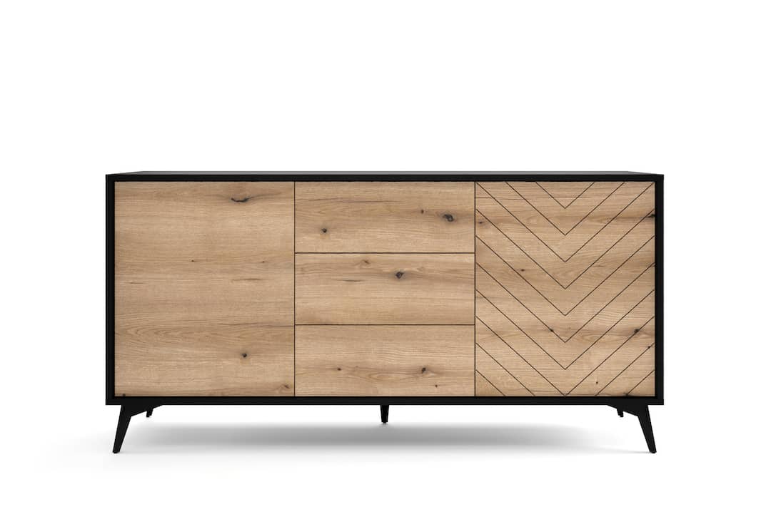 Diamond Large Sideboard Cabinet 154cm [Drawers]