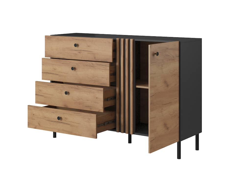 Deco Chest Of Drawers 138cm