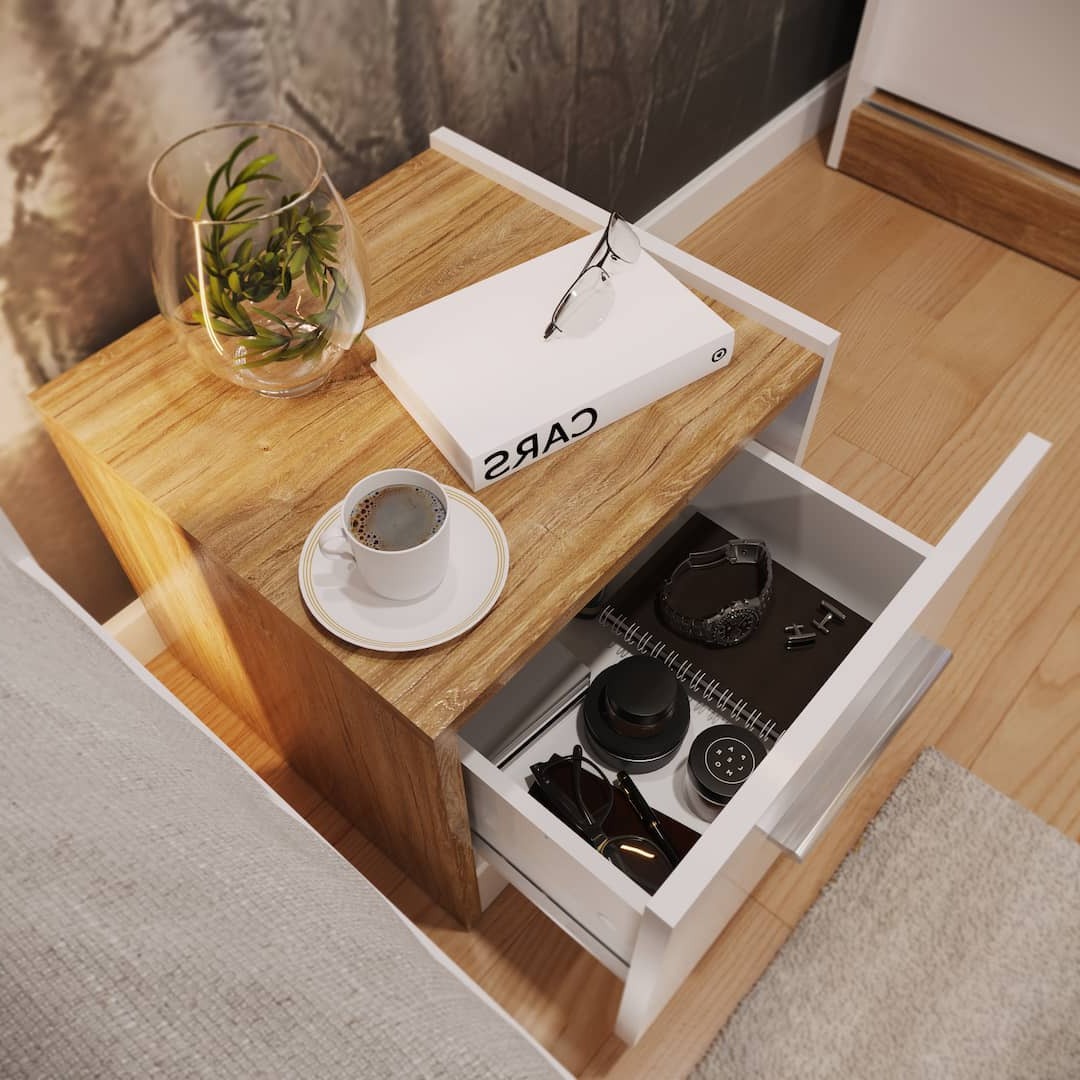 Dentro DT-03P Bedside Cabinet