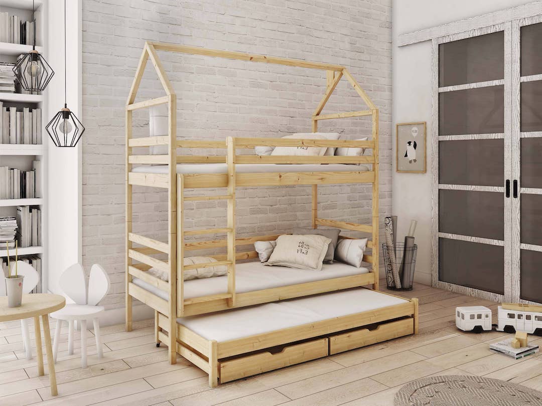 Dalia Bunk Bed with Trundle and Storage