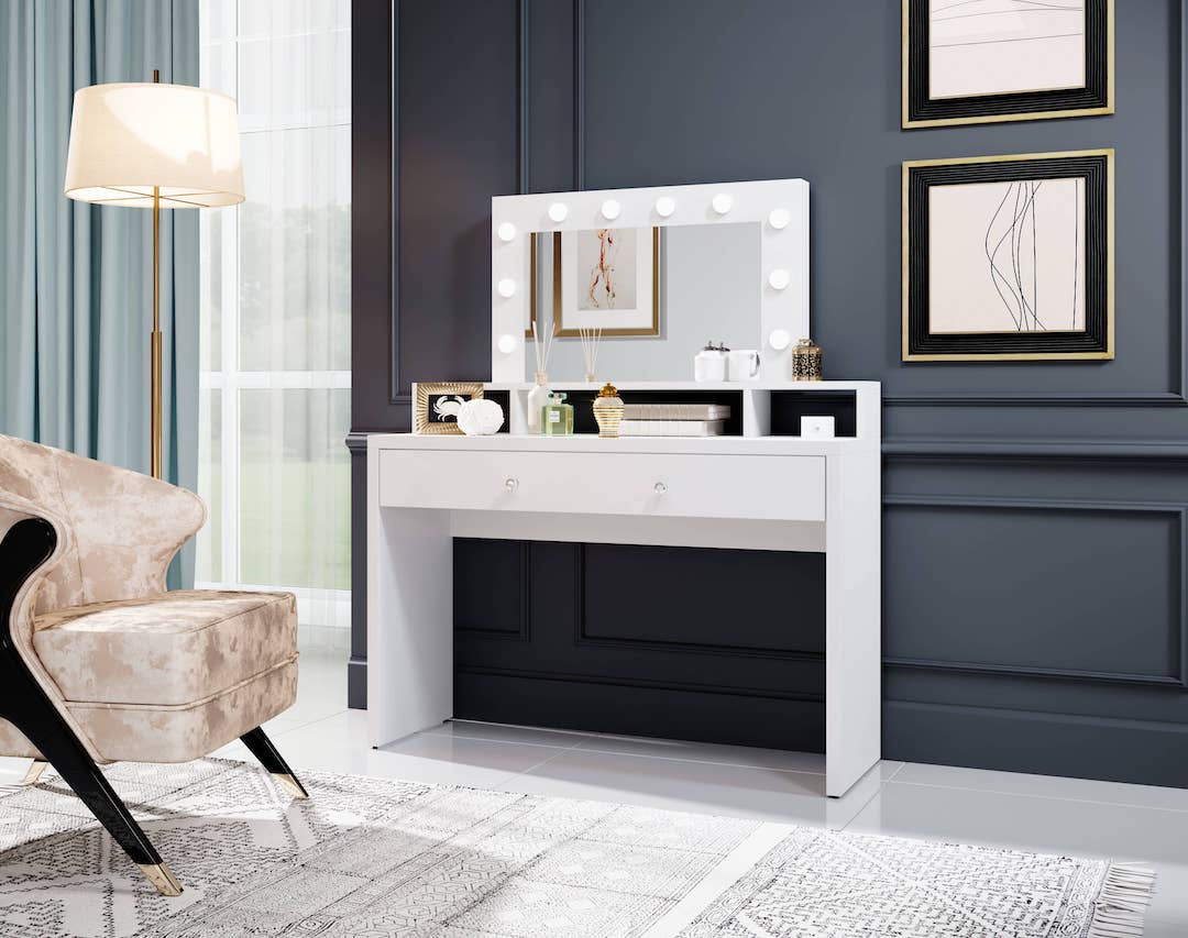 Aria Dressing Table With Mirror