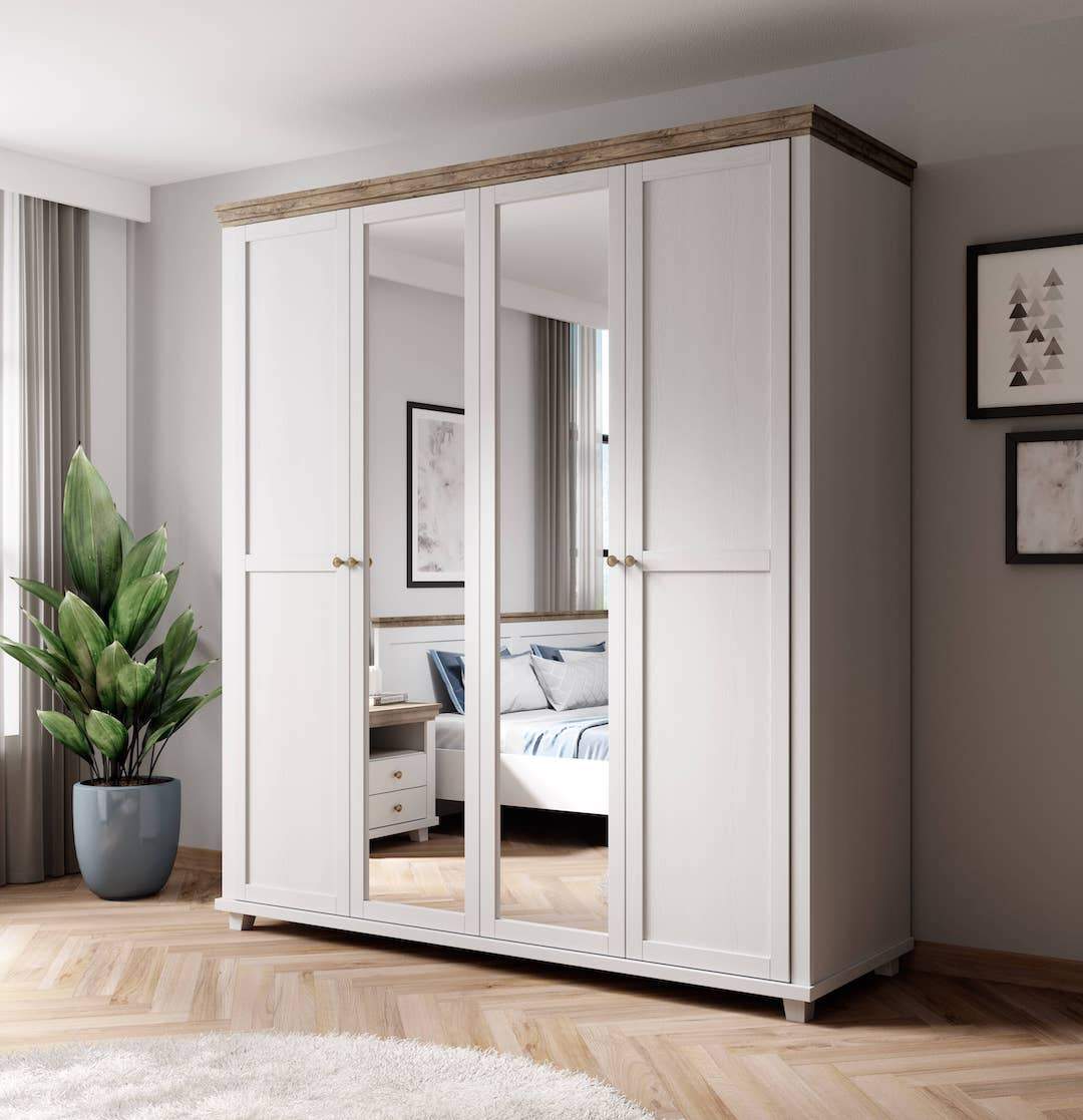 Evora 20 - 4 Door Wardrobe 200cm