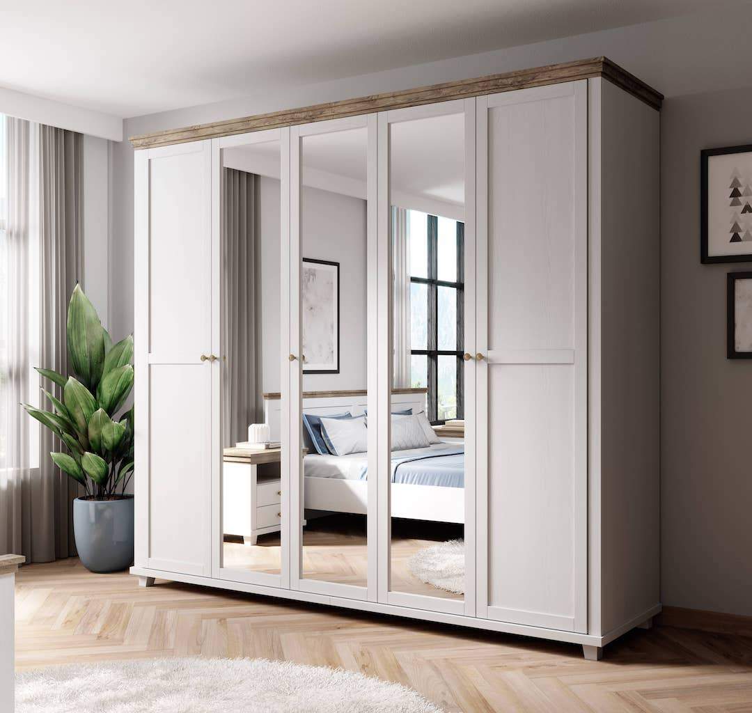 Evora 21 - 5 Door Wardrobe 246cm