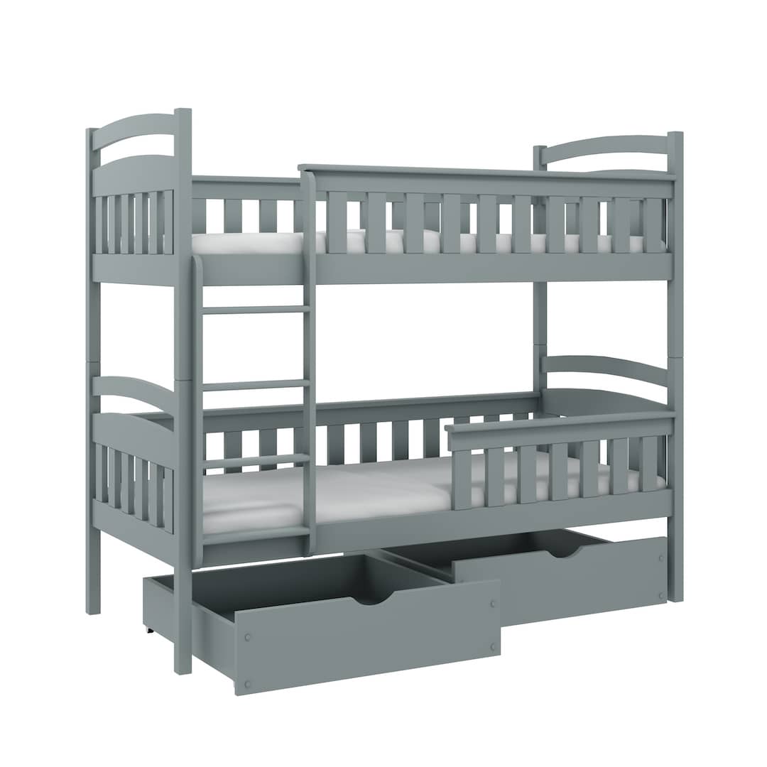 Wooden Bunk Bed Harry with Storage