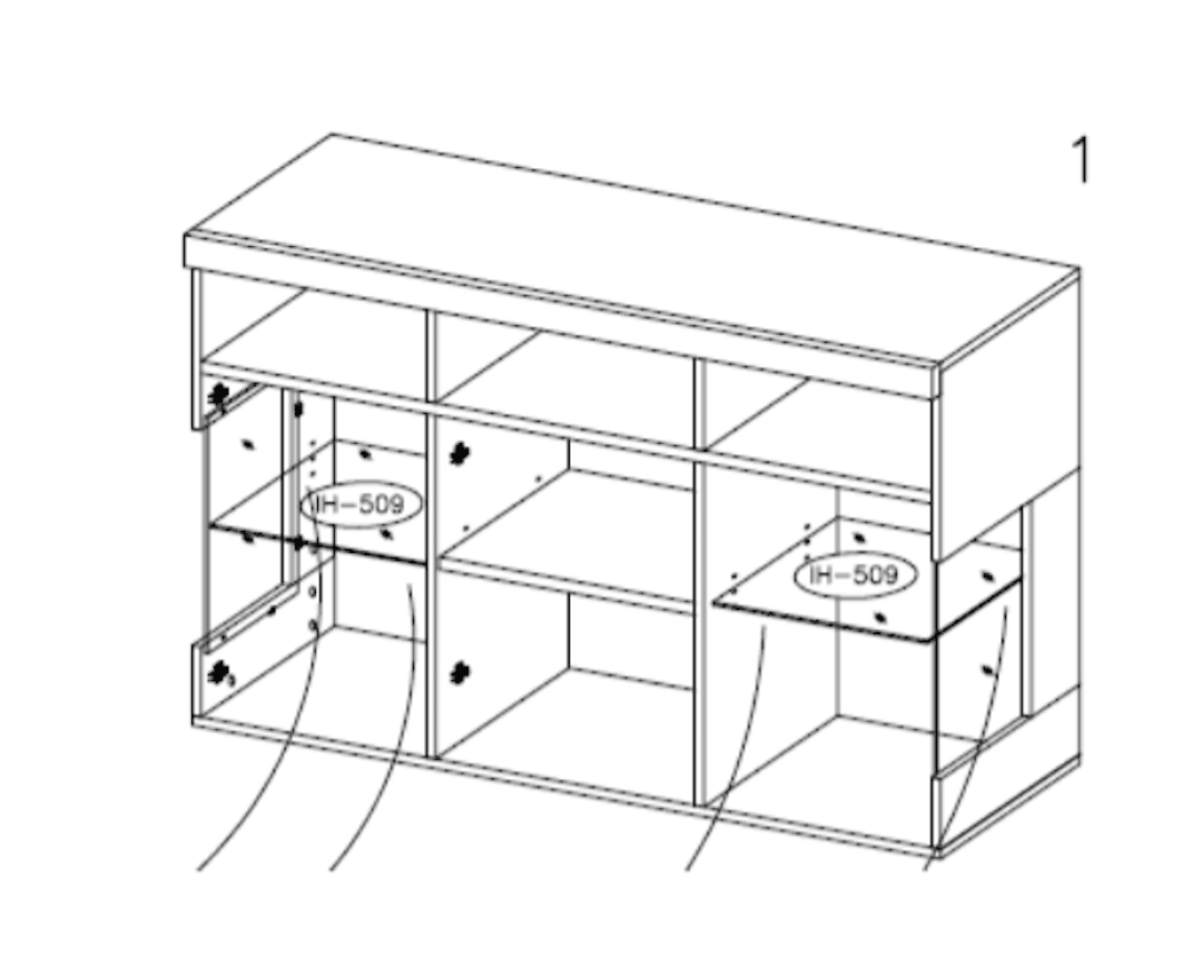 India 42 Display Sideboard Cabinet