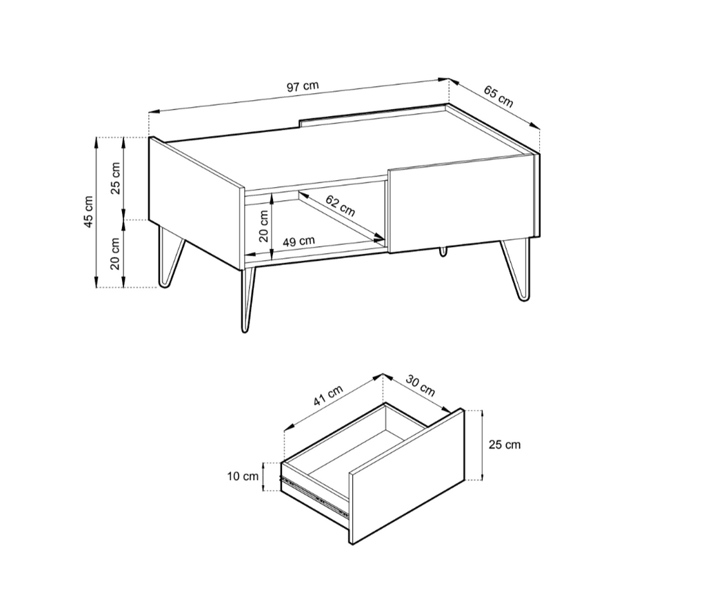 Harmony Coffee Table 97cm