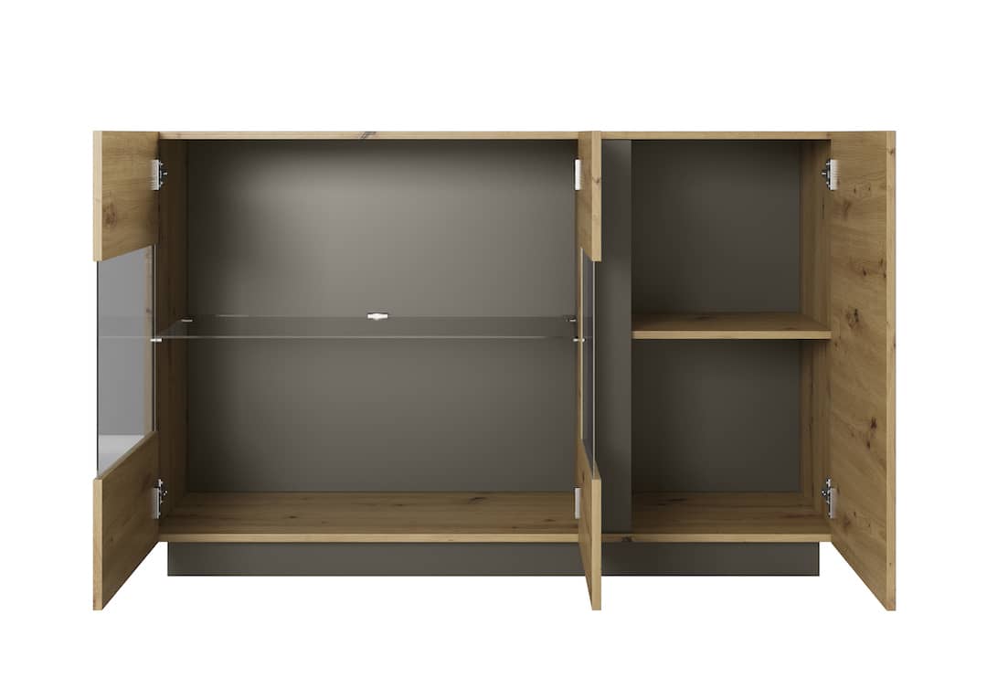 Arco Display Sideboard Cabinet 139cm