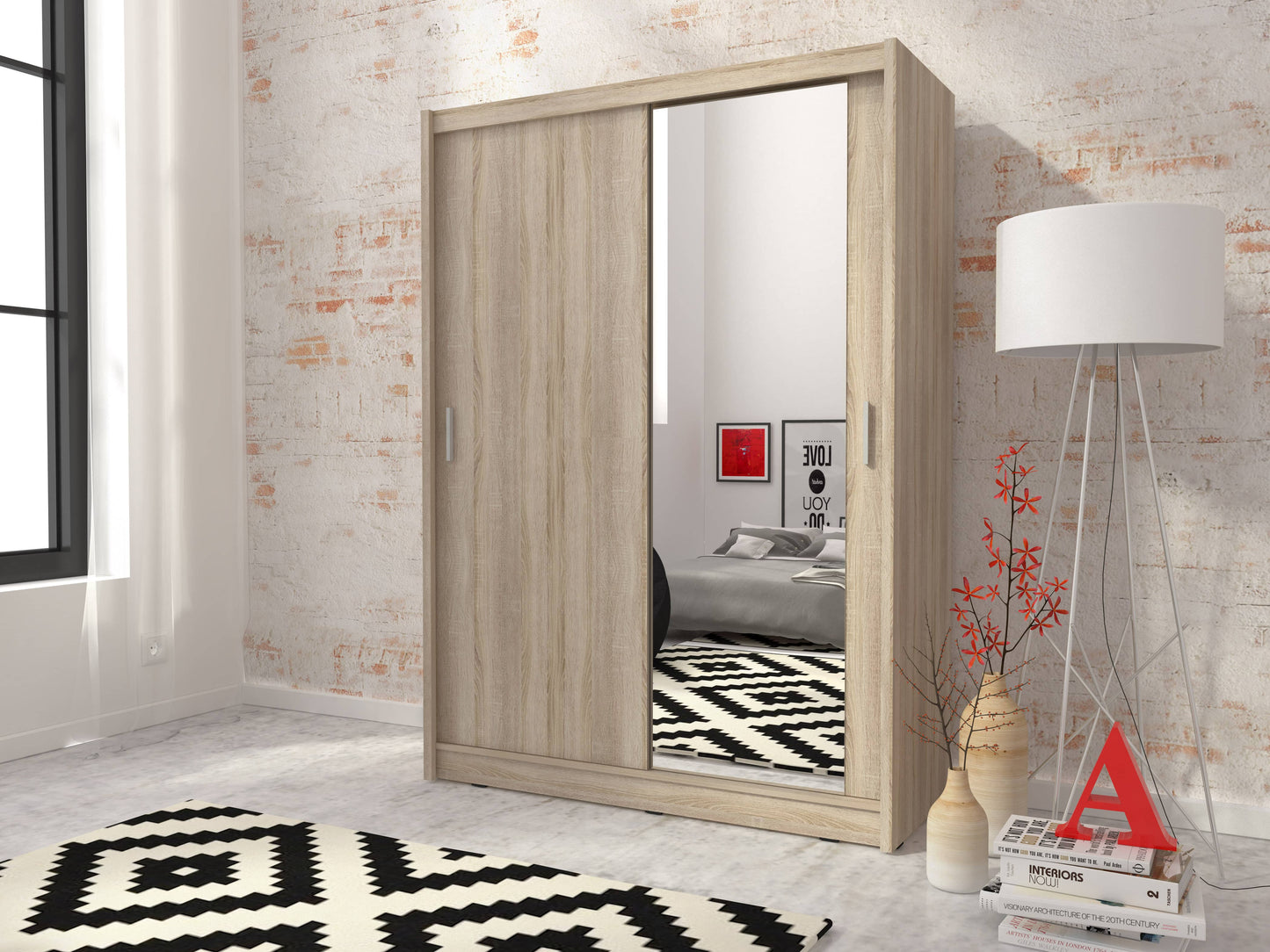 Maja Sliding Door Wardrobe 130cm