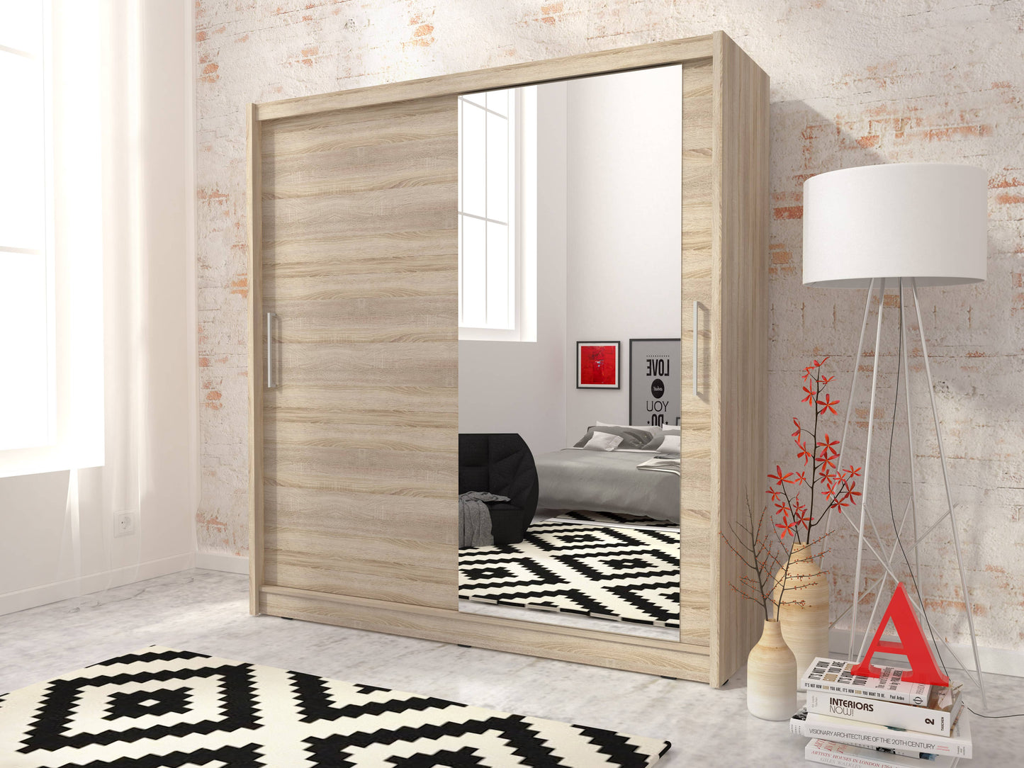 Maja I Sliding Door Wardrobe 180cm