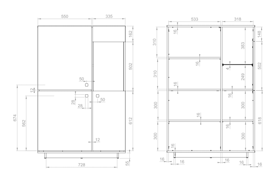 Modico MC-05 Display Cabinet