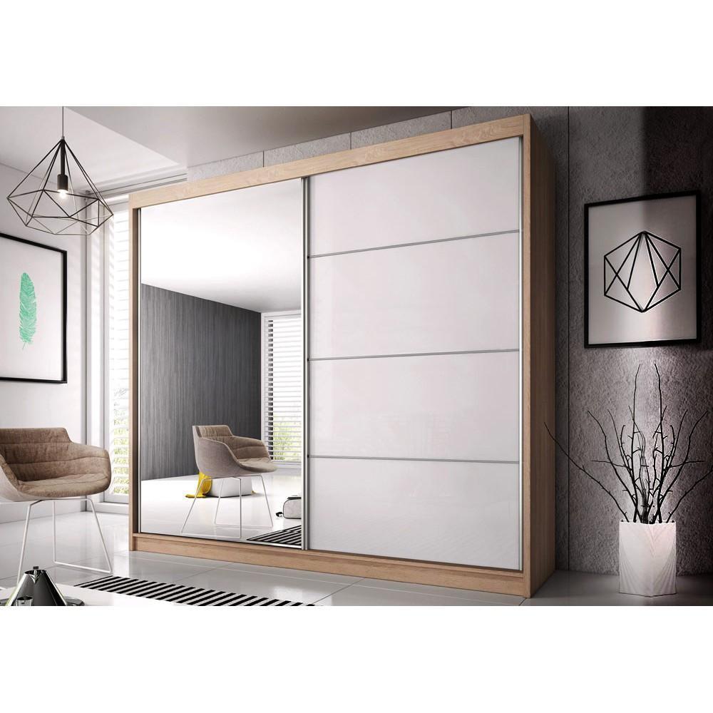 Multi 35 Sliding Mirror Door Wardrobe 183cm