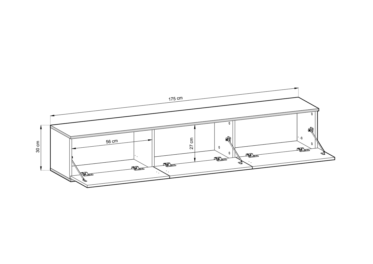 Moro Floating TV Cabinet 175cm