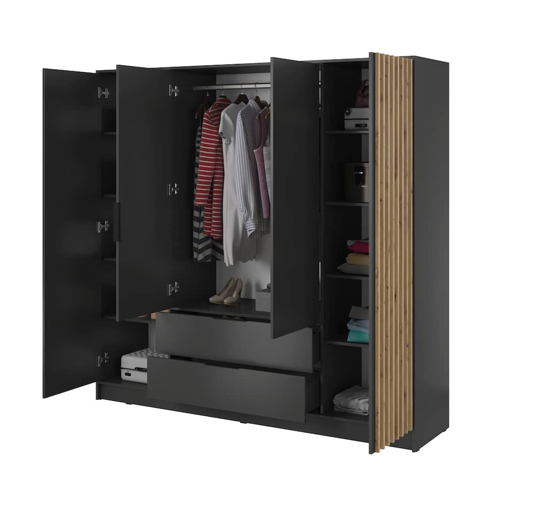 Nelly Hinged Door Wardrobe 206cm