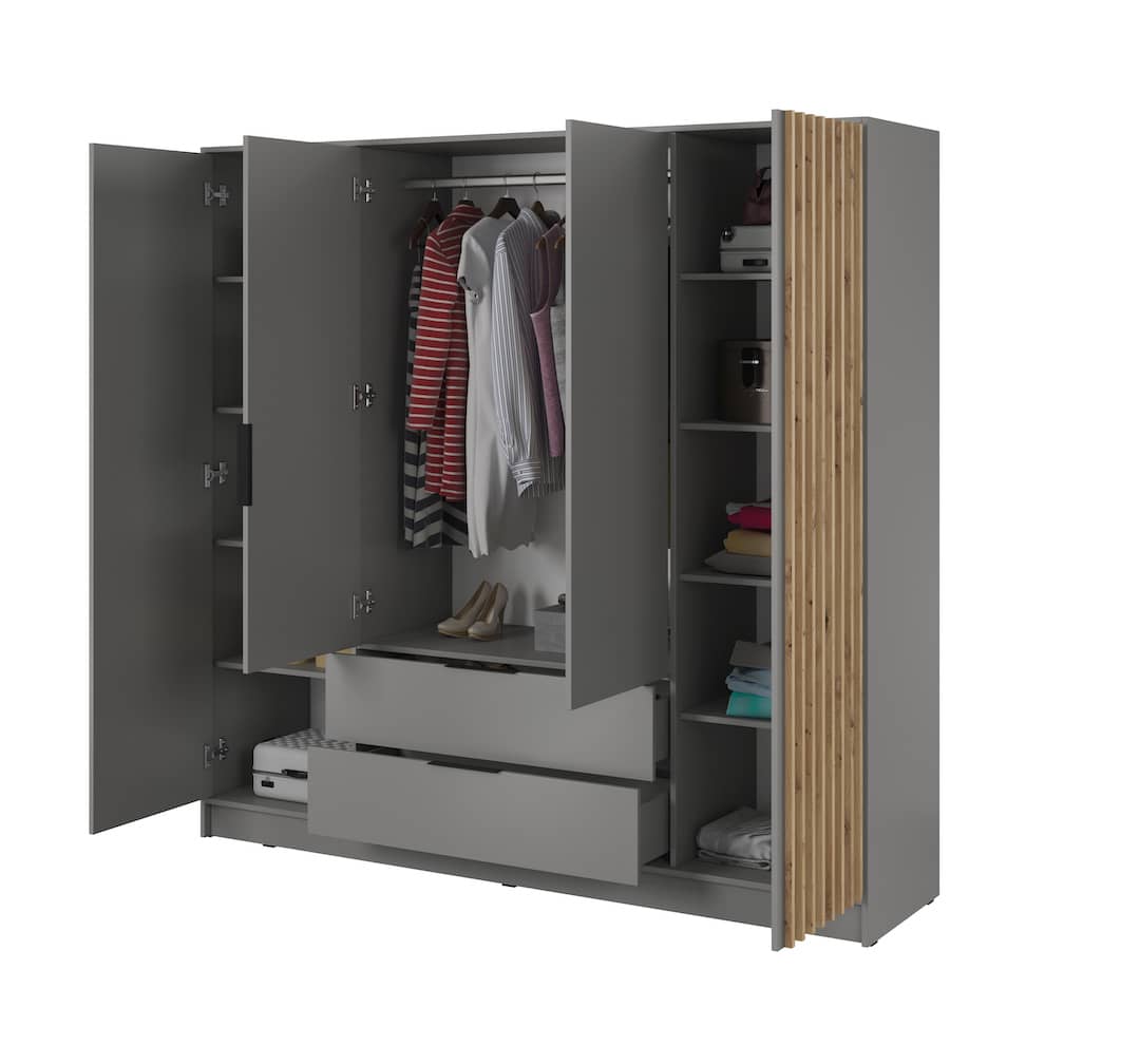 Nelly Hinged Door Wardrobe 206cm