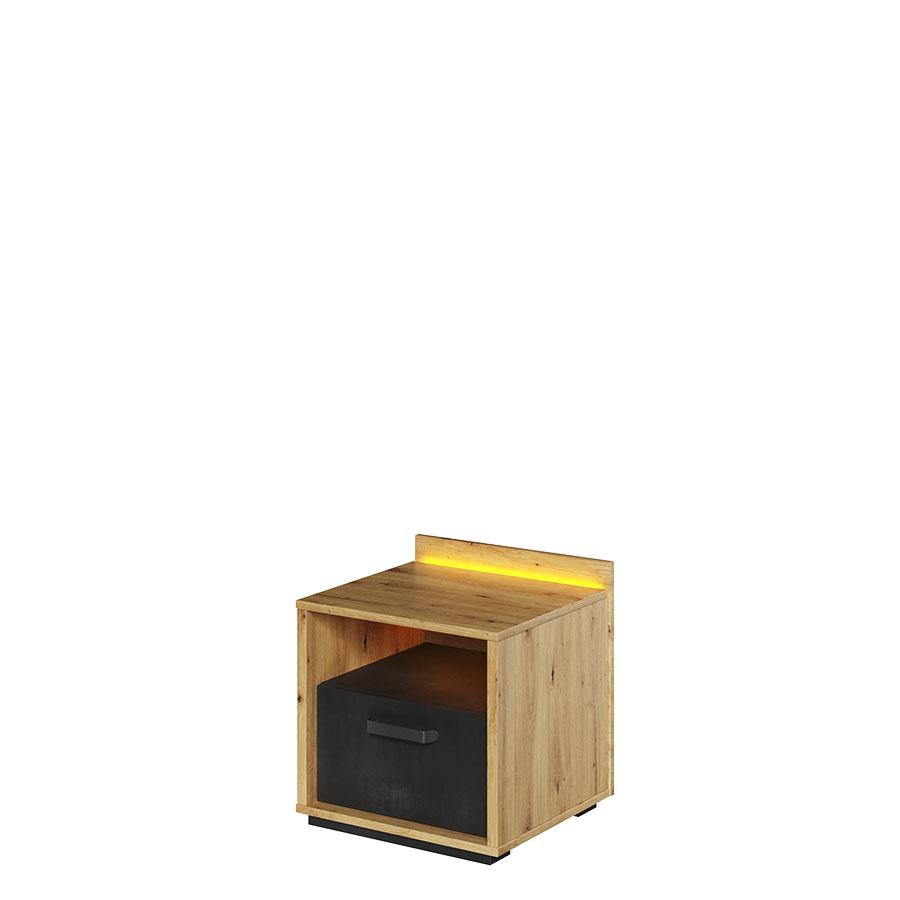 Qubic 10 Bedside Cabinet With LED