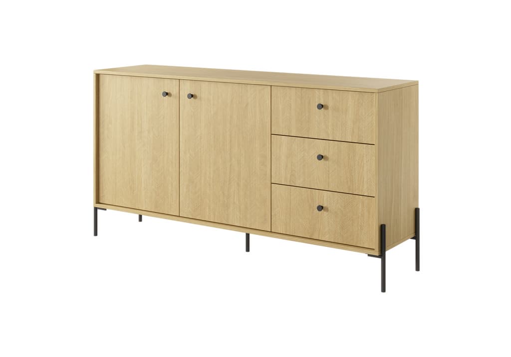 Scandi Sideboard Cabinet 157cm [Drawers]