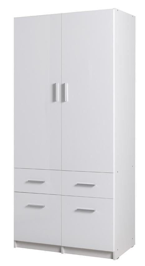 Snow 03 Hinged Door Wardrobe 92cm