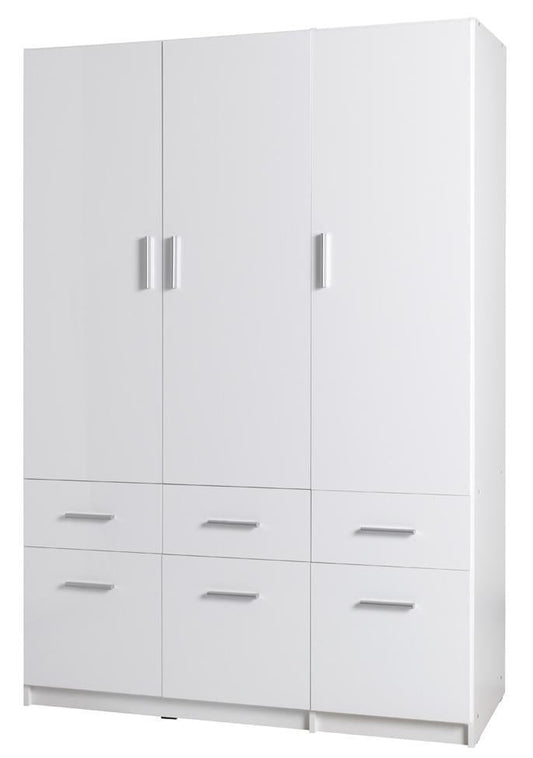 Snow 04 Hinged Door Wardrobe 136cm