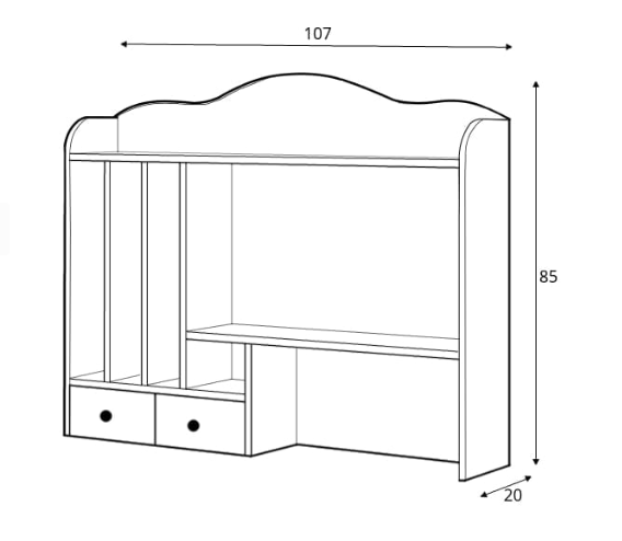 Story SO-04 Desk Hutch