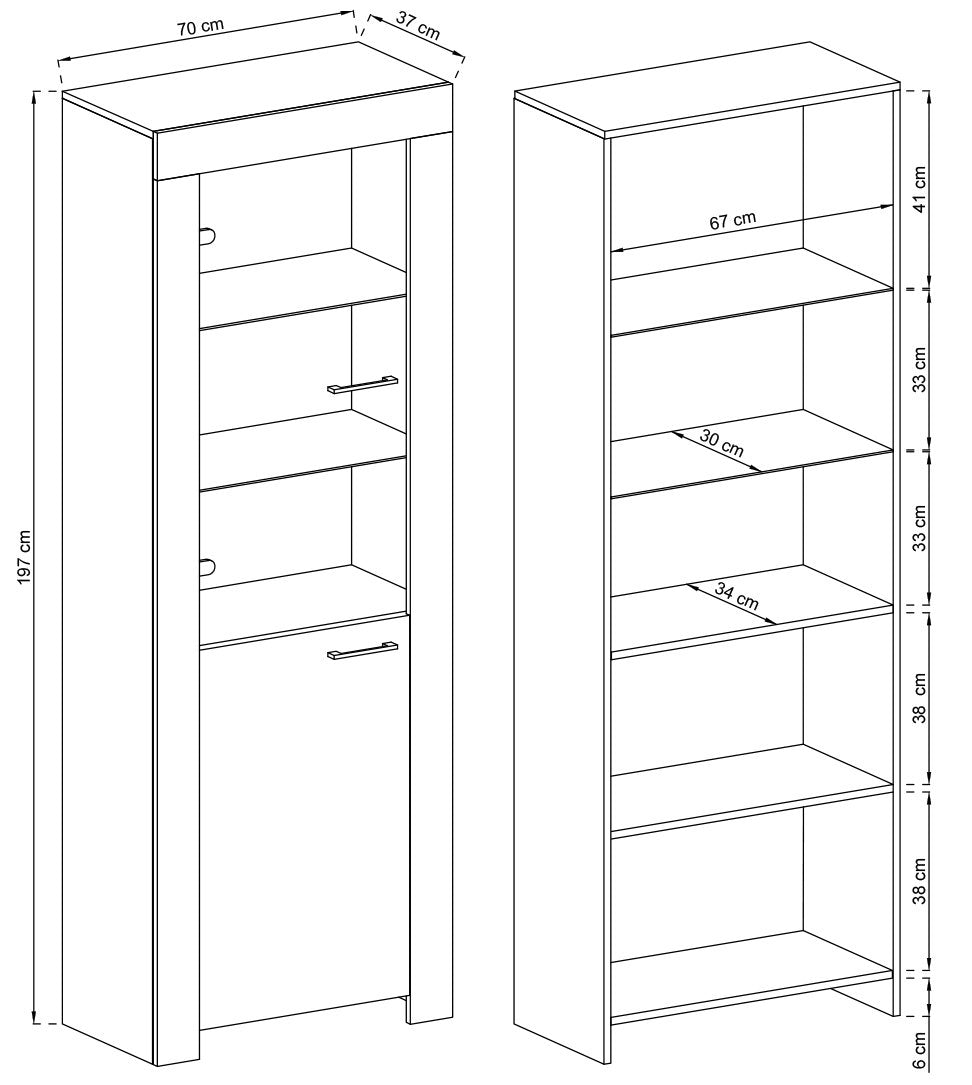 Sky Tall Display Cabinet