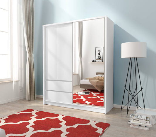 Sara Sliding Door Wardrobe 154cm