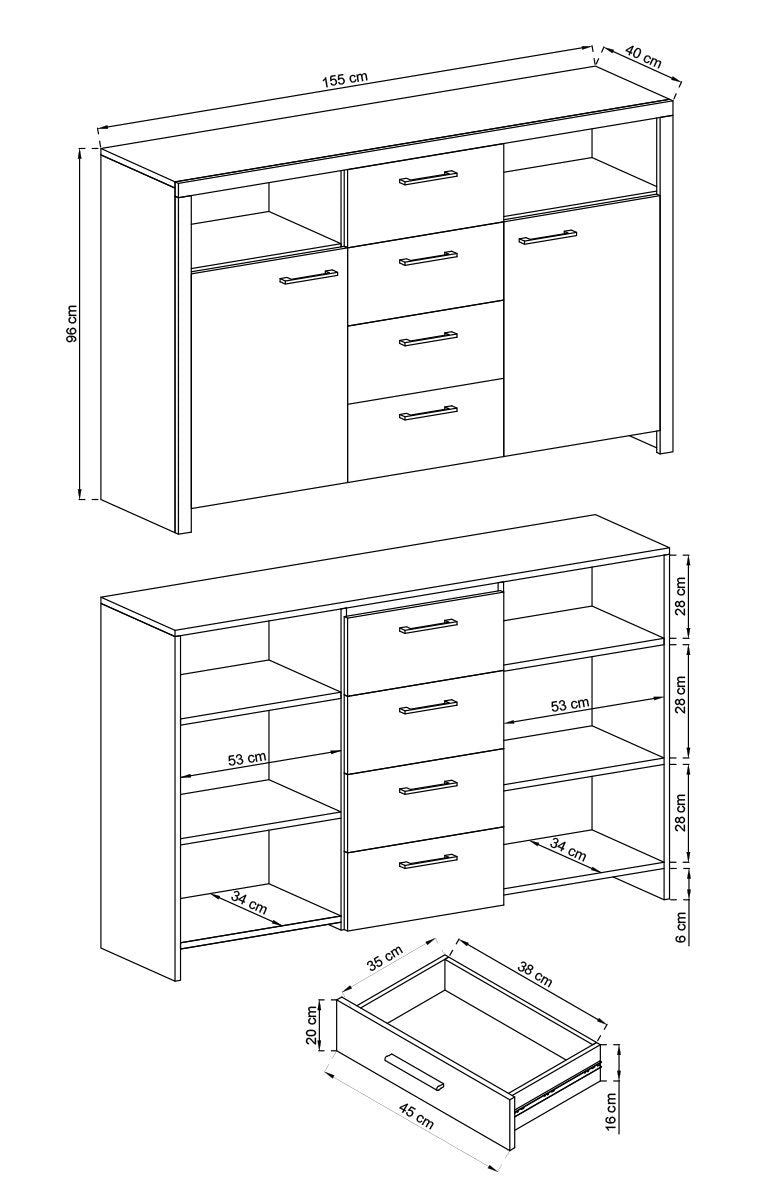 Sky Display Sideboard Cabinet