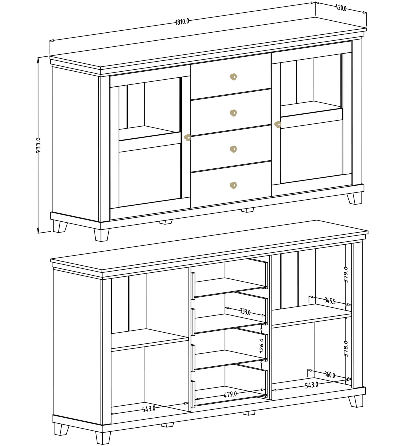 Evora 25 Sideboard Cabinet