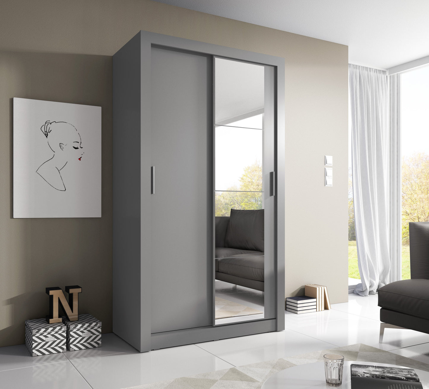 Arti 6 - 2 Sliding Door Wardrobe 120cm