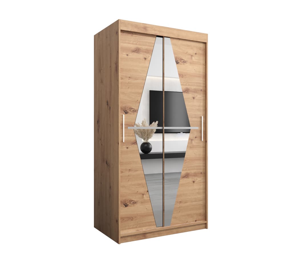 Boliwia Sliding Door Wardrobe 100cm