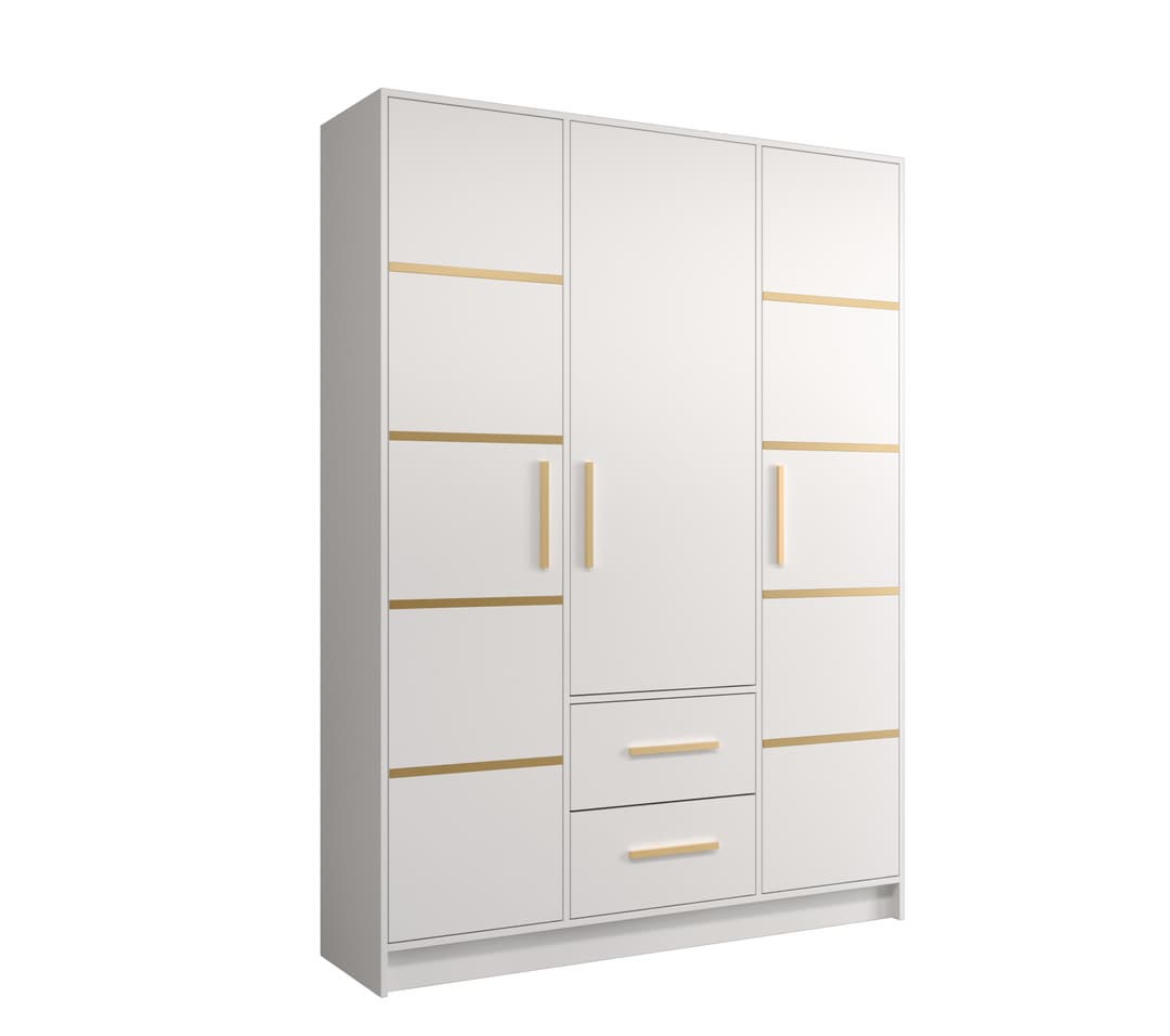 Berlin III Hinged Door Wardrobe 153cm