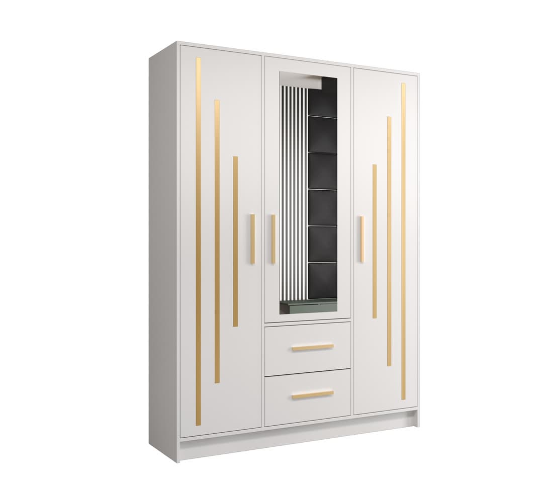 Berlin IV Hinged Door Wardrobe 153cm