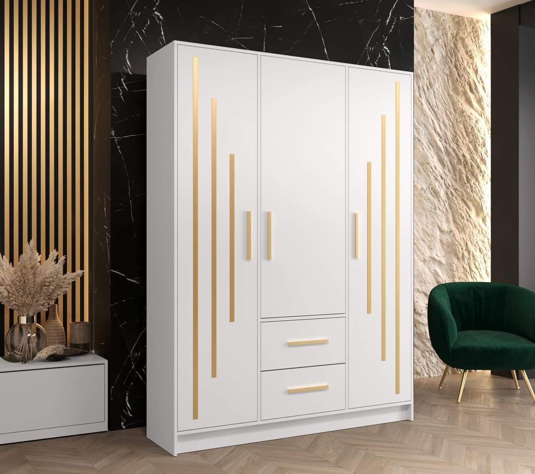 Berlin V Hinged Door Wardrobe 153cm