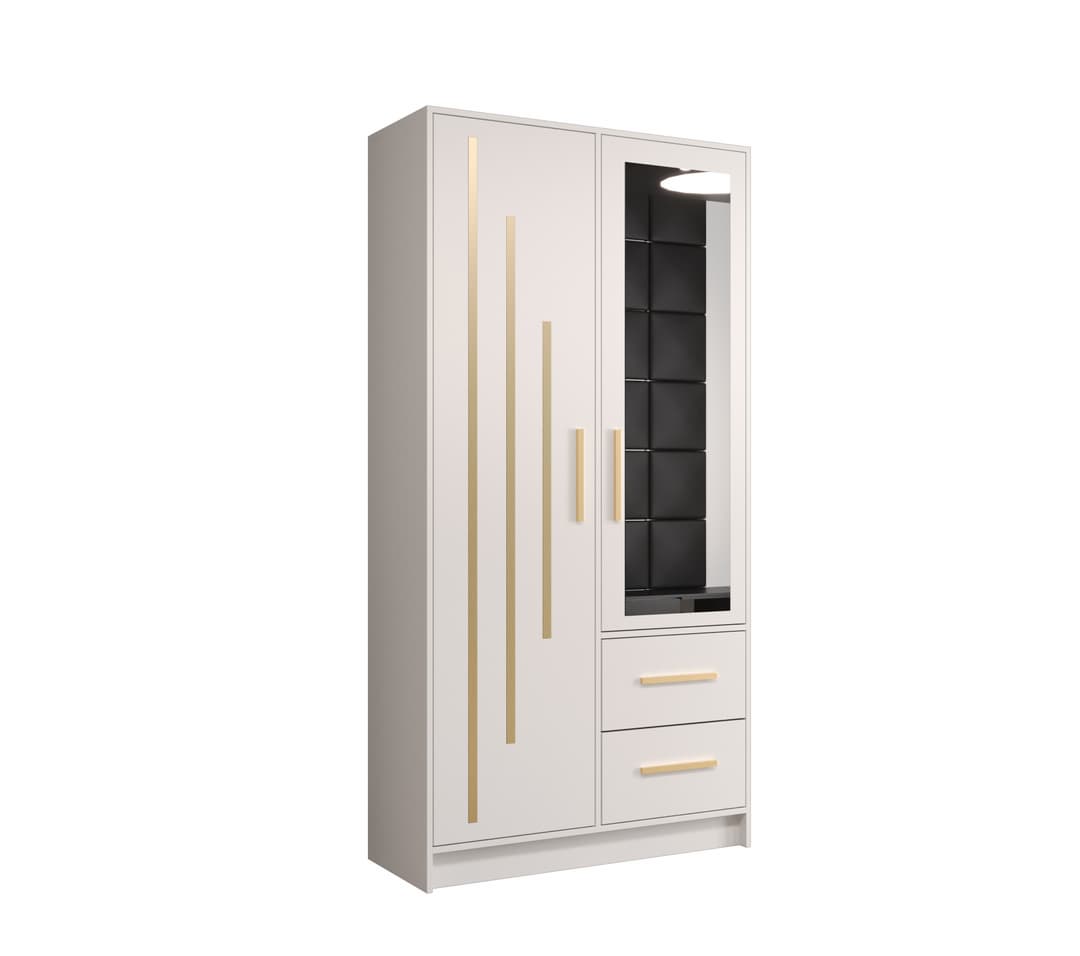 Berlin IV Hinged Door Wardrobe 103cm