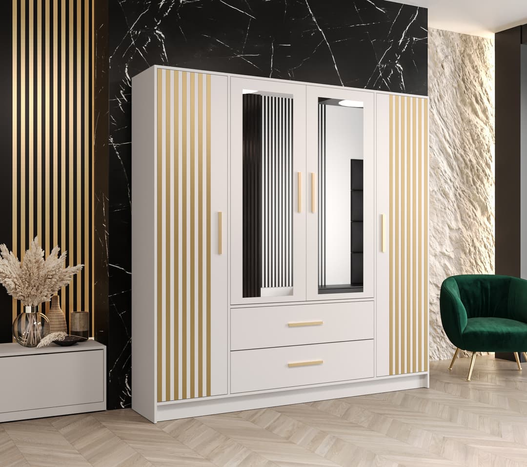 Berlin VI Hinged Door Wardrobe 201cm