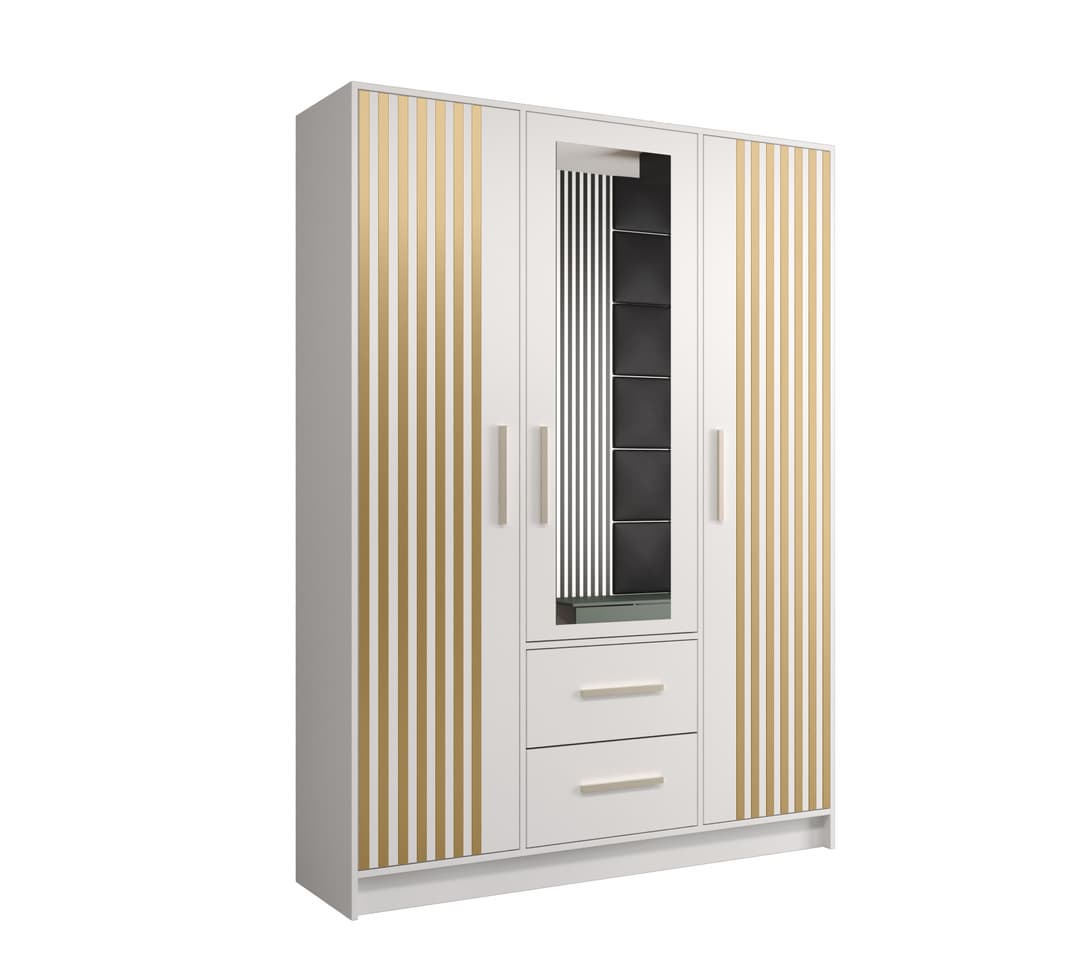 Berlin VI Hinged Door Wardrobe 153cm